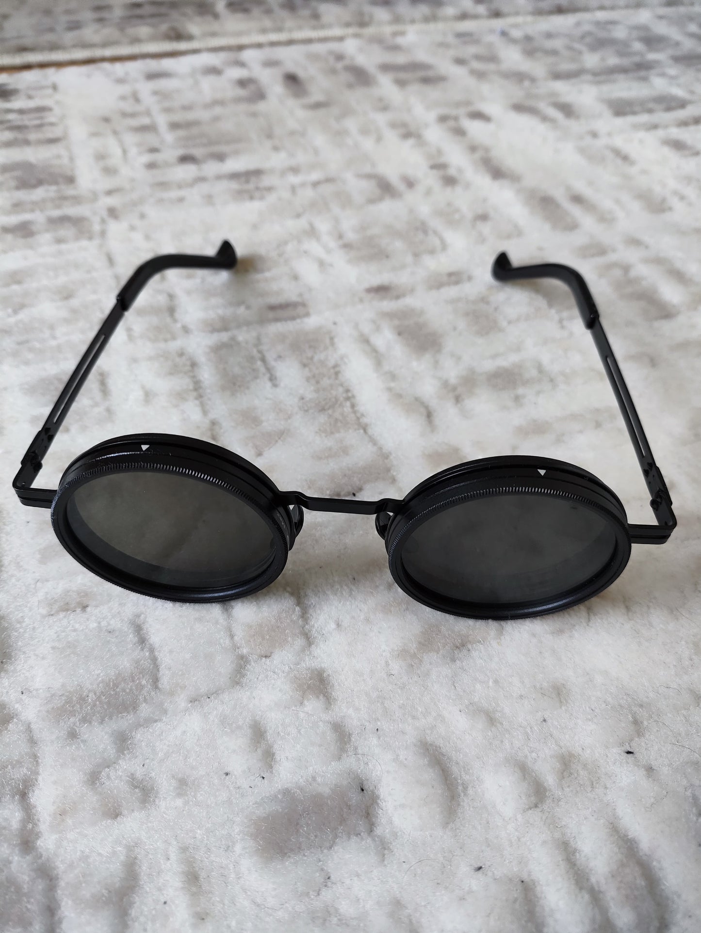 🔥 Vintage Retro Yuvarlak Gözlük – Unisex | Alüminyum-Magnezyum Çerçeve