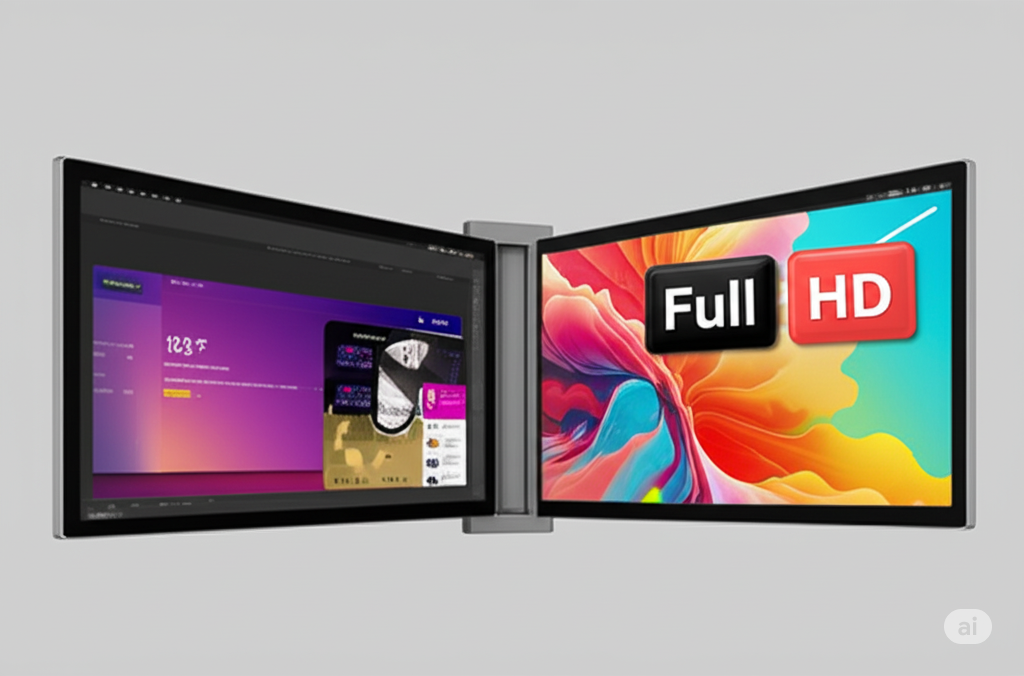 NPO 15.4'' FHD IPS Taşınabilir Monitör | Type-C Çoklayıcı | 1080p Dizüstü Ekran
