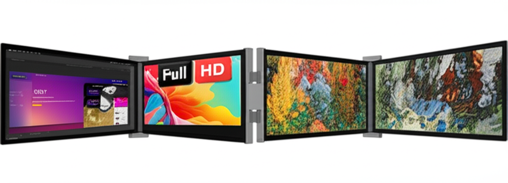 NPO 15.4'' FHD IPS Taşınabilir Monitör | Type-C Çoklayıcı | 1080p Dizüstü Ekran