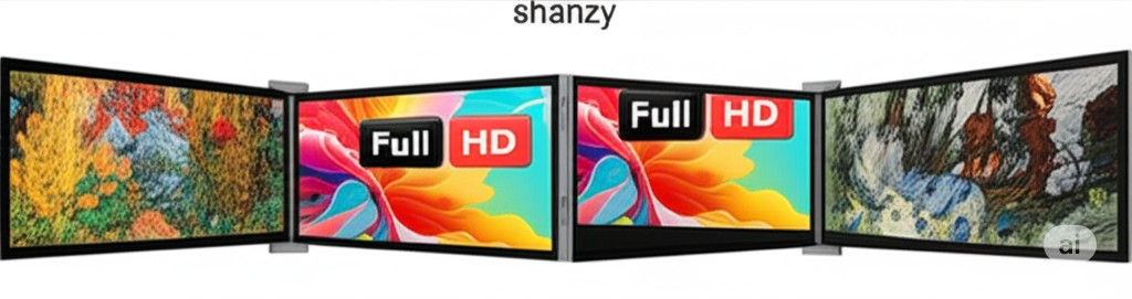 NPO 15.4'' FHD IPS Taşınabilir Monitör | Type-C Çoklayıcı | 1080p Dizüstü Ekran